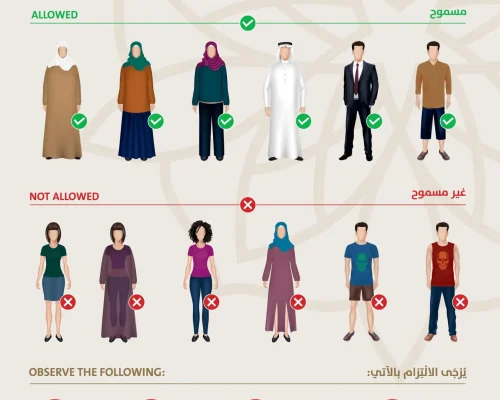 Shaikh Zayed Mosque Dress Code and other Manners